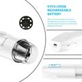 316-B digitalt WiFi-mikroskop med LED-belysning - 50X-1000X - hvit