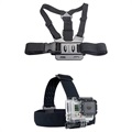 34-i-1 Tilbehørssett med Brystmontering for GoPro-Kameraer