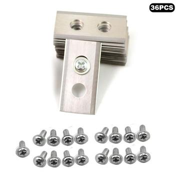 36-pakning med erstatningsblader i rustfritt stål til Worx Landroid L/M/Vision/S robotgressklipper