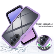 Samsung Galaxy A17 360 Beskyttelse Deksel - Lilla / Klar