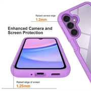 Samsung Galaxy A17 360 Beskyttelse Deksel - Lilla / Klar