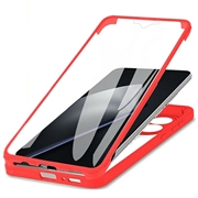 Xiaomi 15T Pro 360 Beskyttelse Deksel - Rød / Klar