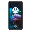 360 Beskyttelsesserie Motorola Edge 30 Deksel - Svart / Klar