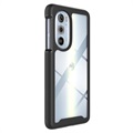 360 Beskyttelse Motorola Edge 30 Pro Deksel - Svart / Klar