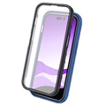 360 Beskyttelse iPhone 14 Pro Max Deksel - Blå / Klar