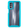 360 Beskyttelse Motorola Moto G62 5G Deksel - Babyblå / Klar