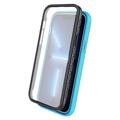 360 Beskyttelse iPhone 14 Plus Deksel - Baby Blå / Klar