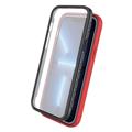 360 Beskyttelse iPhone 14 Plus Deksel - Rød / Klar