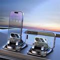 360° roterende mobiltelefonholder til bilen med automatisk låsing - svart