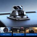 360° roterende mobiltelefonholder til bilen med automatisk låsing - svart