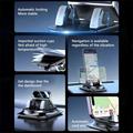 360° roterende mobiltelefonholder til bilen med automatisk låsing - svart
