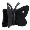 3D Butterfly Kids Støtsikkert EVA-telefondeksel med støtte for barn til iPad Pro 9.7 / Air 2 / Air - Svart