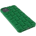iPhone 11 Pro 3D Kubedesign Silikone Deksel - Grønn