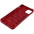 iPhone 11 Pro 3D Kubedesign Silikone Deksel - Rød