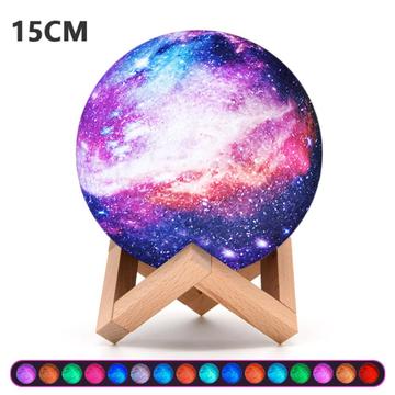 3D Galaxy LED-lampe / nattlys - 15cm