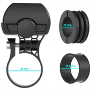 3MK BikeGrip universell sykkelholder for mobiltelefon - 4.7-7" - svart