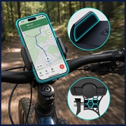 3MK BikeGrip universell sykkelholder for mobiltelefon - 4.7-7" - svart