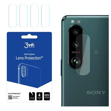 3MK Hybrid Sony Xperia 1 III Kamera Linse Beskytter i Herdet Glass - 4 Stk.