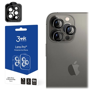 3MK Lens Protection Pro iPhone 14 Pro/14 Pro Max Kamerabeskytter - Grafitt