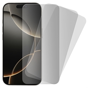 iPhone 16 Pro Herdet Glass Beskyttelsessett - 6 Stk. - Klar