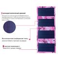 Bærbar solcellelader med 4 uttak, 20W, til camping - rosa kamuflasje