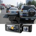 4-tommers WiFi-bilkamera med to objektiver og nattvisjonsopptaker med 170° superbrede frontlinser