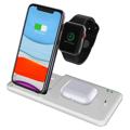 4-in-1 Universell Trådløs Dockingstasjon Q20 - 15W - Hvit