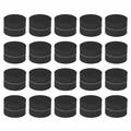 40 stk. Selvklebende EVA-blomsterpotteføtter - 30x10mm - svart