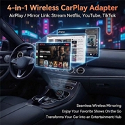 4223M 4-i-1 trådløs CarPlay- og Android Auto-adapter - AirPlay/Miracast