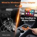 4223M 4-i-1 trådløs CarPlay- og Android Auto-adapter - AirPlay/Miracast - oransje