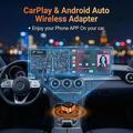 4223M 4-i-1 trådløs CarPlay- og Android Auto-adapter - AirPlay/Miracast - oransje