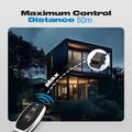 433MHz RF trådløs relémottaker med 2 av/på-fjernkontroller for 12-72V likestrøm