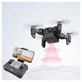 4DRC V2 Sammenleggbar Mini Drone med Fjernkontroll - 2MP, WiFi - Svart