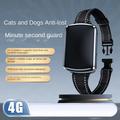 4G GPS-sporingshalsbånd for hunder - IP68 vanntett - svart