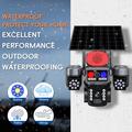 4G-drevet PTZ-overvåkningskamera med tre linser og solcellepanel, med smart alarmsystem