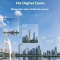 4K Ultra HD digitalt videokamera med app/fjernkontroll - 80MP, 18X Digital Zoom - svart
