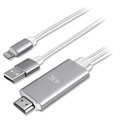 4smarts Lightning / HDMI 4K UHD Adapter - iPhone, iPad, iPod - 1.8m (Åpen Emballasje - Tilfredsstillende)