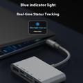 5-i-1 USB-C-nav / kortleser for iPhone, MacBook, USB-C-enheter - hvit