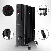 Camry CR 7810 oljefylt LED-radiator med fjernkontroll 9 ribber