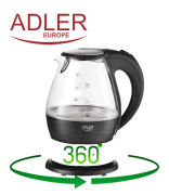 Adler AD 1224 Vannkoker i glass 1.5L