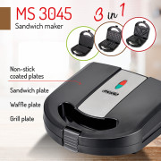 Mesko MS 3045 Sandwichmaskin 3-i-1