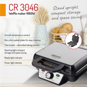 Camry CR 3046 Waffle maker 1600W