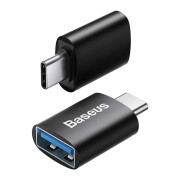 Baseus Ingenuity USB-C til USB-A-adapter OTG ZJJQ000001 - Svart