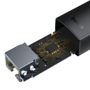 Baseus Lite Series USB til RJ45-nettverksadapter WKQX000001, 100 Mbps - svart