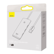 4-i-1 Baseus Lite Series USB til 4x USB 3.0-hub WKQX030201 - 2 m - svart