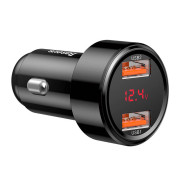 Baseus Magic 2x USB QC 3.0 45W billader CCMLC20A-01 - svart