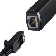Baseus nettverksadapter Lite Series USB til RJ45 WKQX000101 - svart
