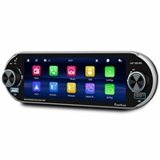 6.9" Single DIN-bilstereo med trådløs CarPlay og Android Auto - svart