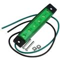 Vanntett sidemarkeringslys med 6 LED-pærer for 12V/24V båt, tilhenger, lastebil, bobil