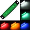 Vanntett sidemarkeringslys med 6 LED-pærer for 12V/24V båt, tilhenger, lastebil, bobil - grønn